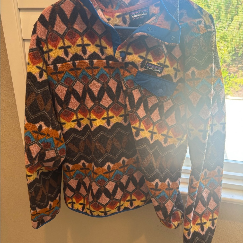 Patagonia Colorful Geometric Fleece Jacket